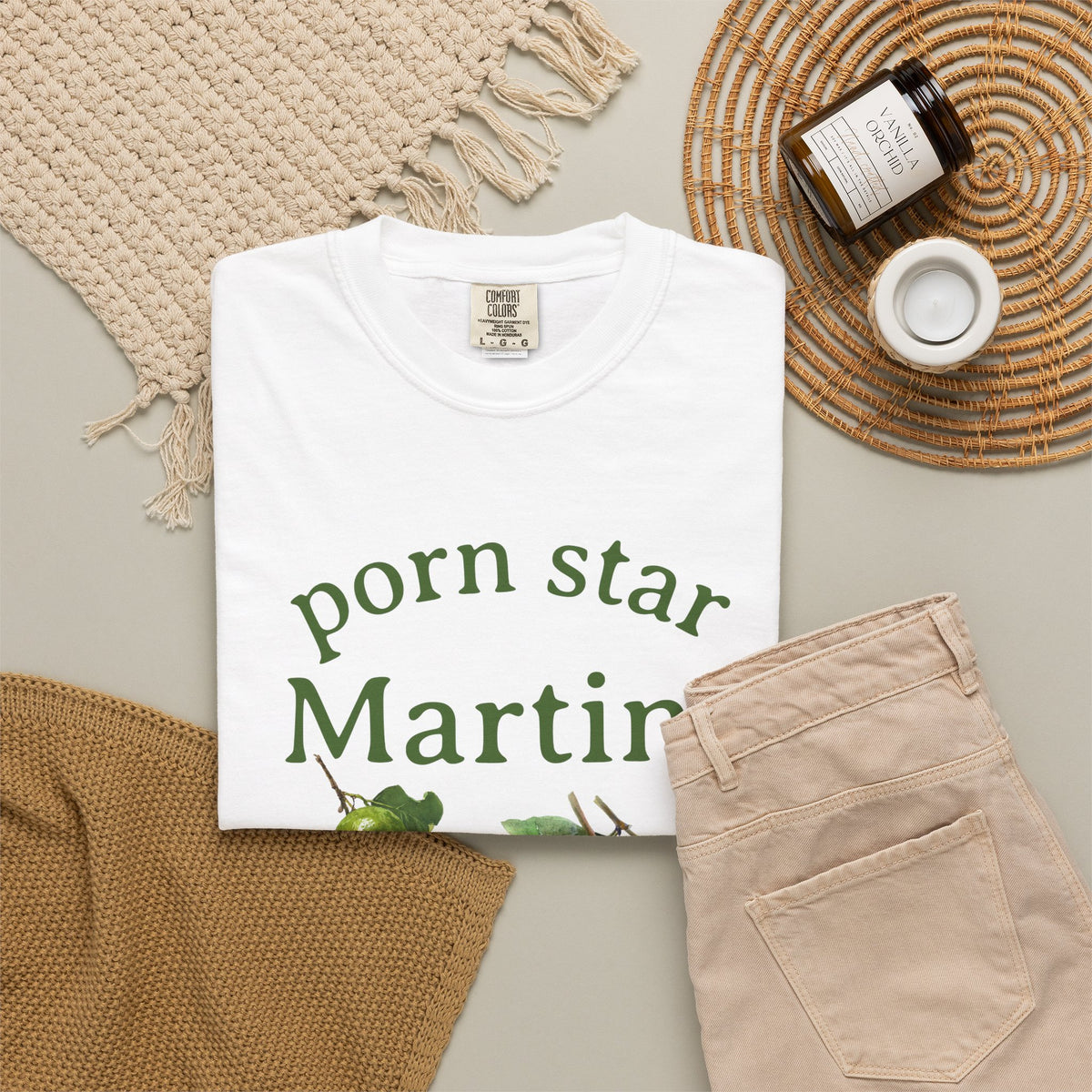 Pornstar Martini Cocktail T-Shirt — Women's Vintage Fruit Graphic Tee